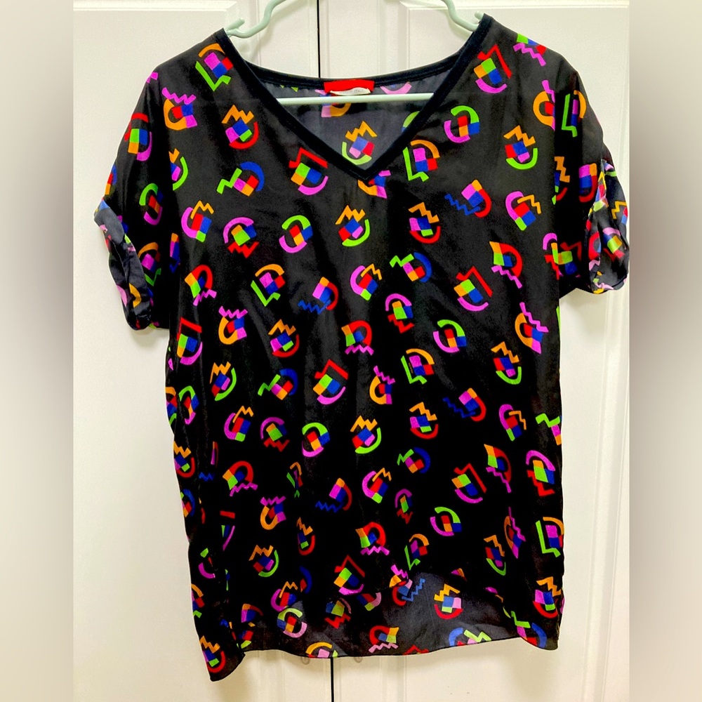 Prada Silk Geometric print blouse